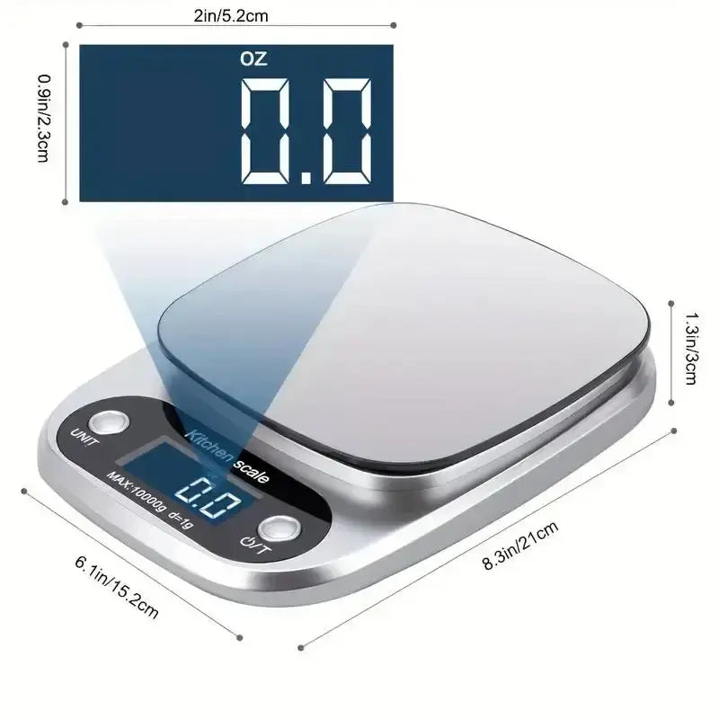 digital kitchen baking with scale