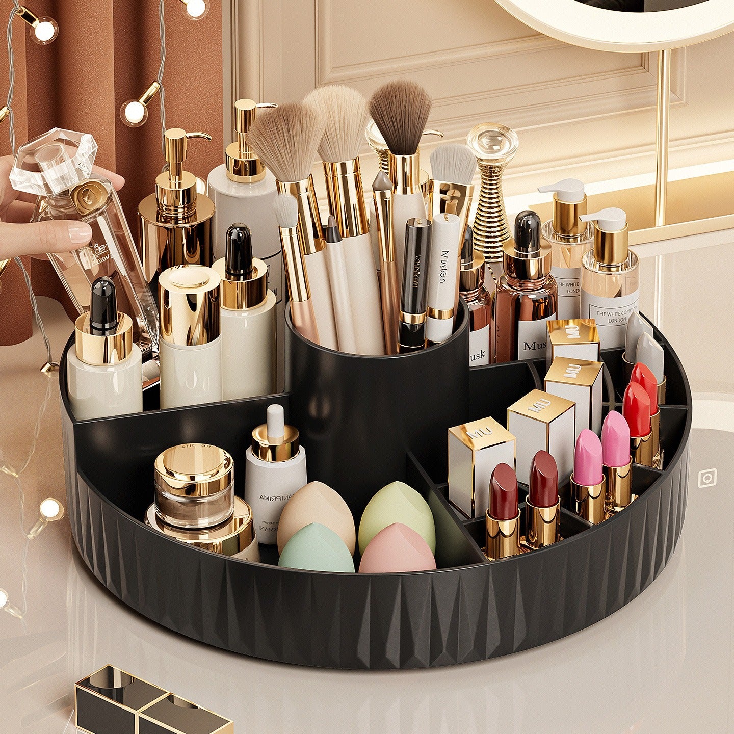 Rotating Desktop Cosmetic Organiser