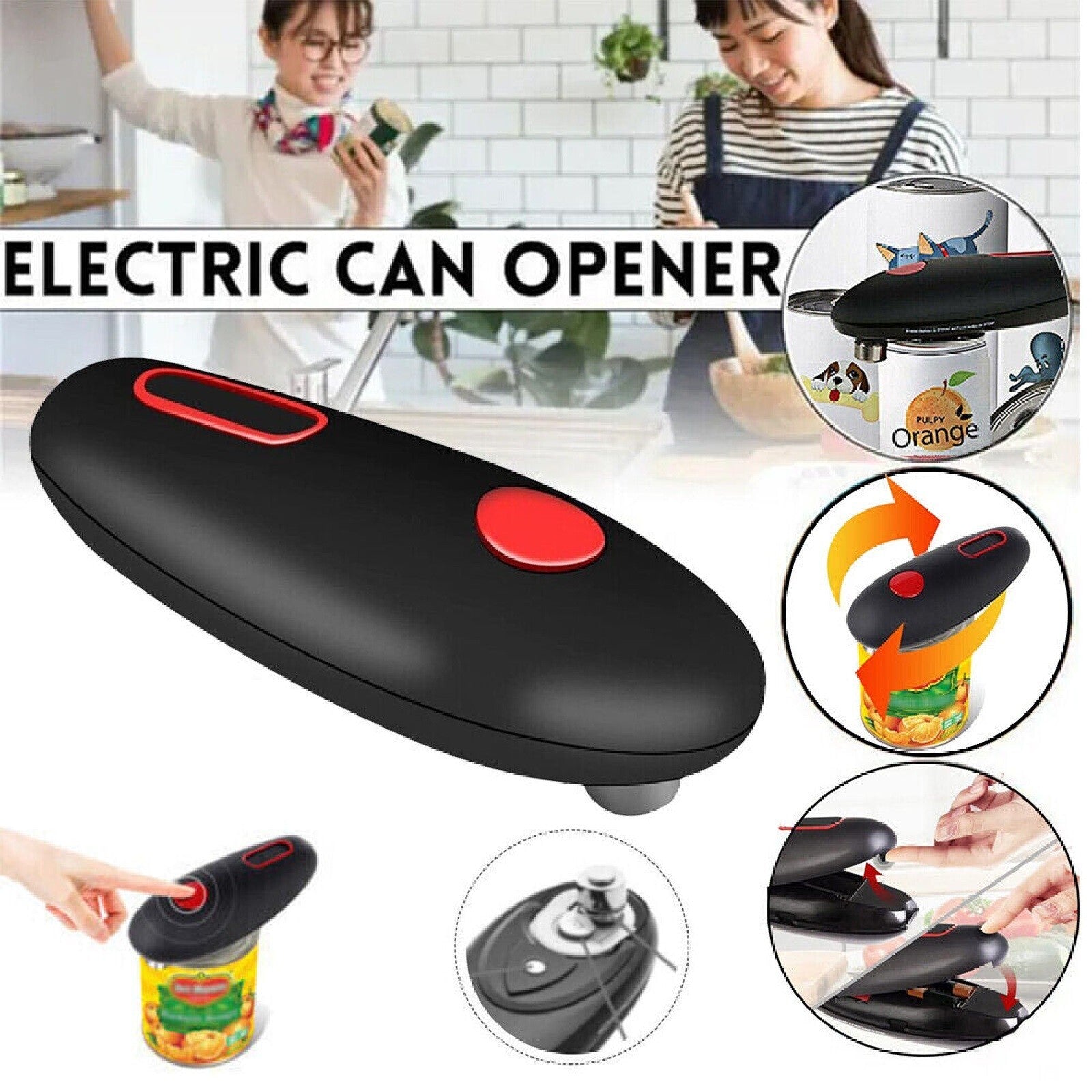 One Touch Electric Jar Lid Opener