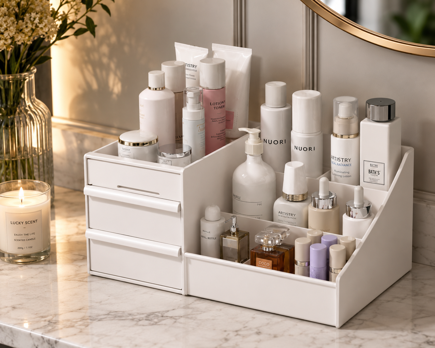 Cosmetic & Vanity with Organizer
