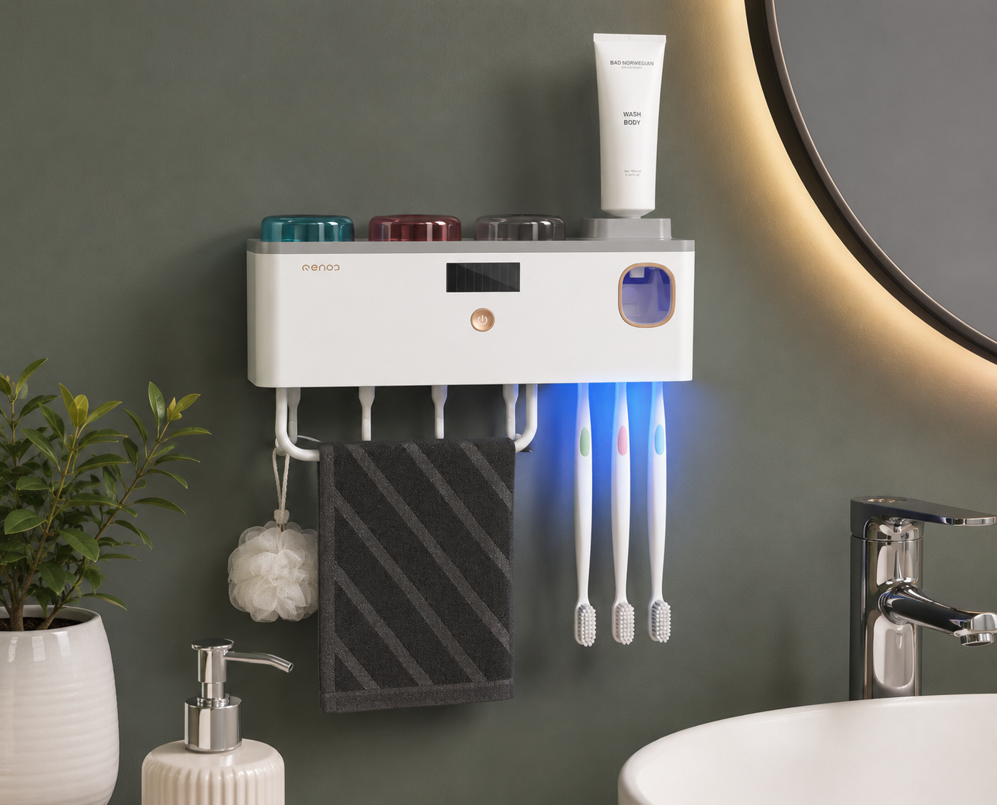 UV Toothbrush Holder & Sanitizer