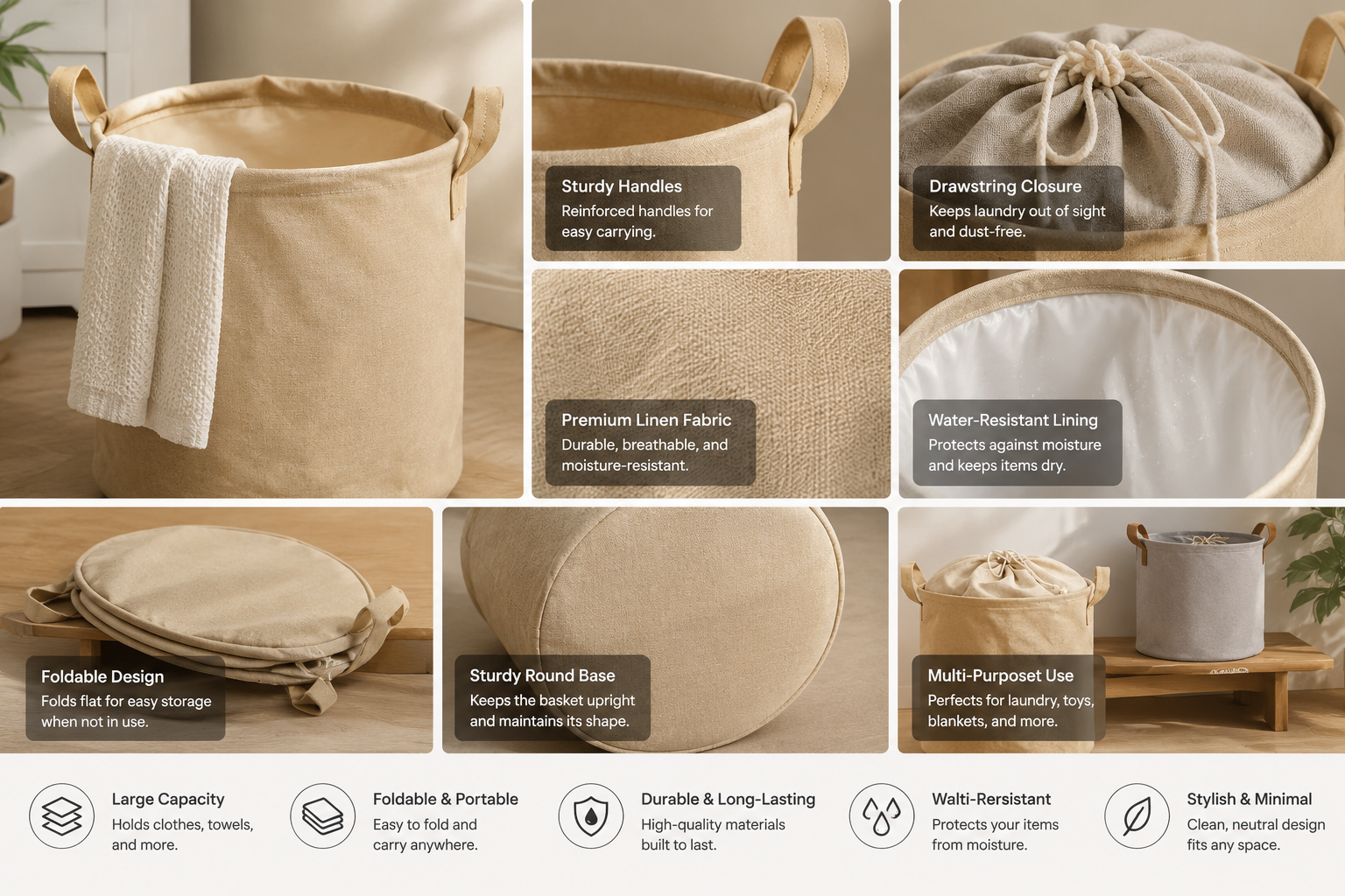 Foldable goog Laundry with Hamper