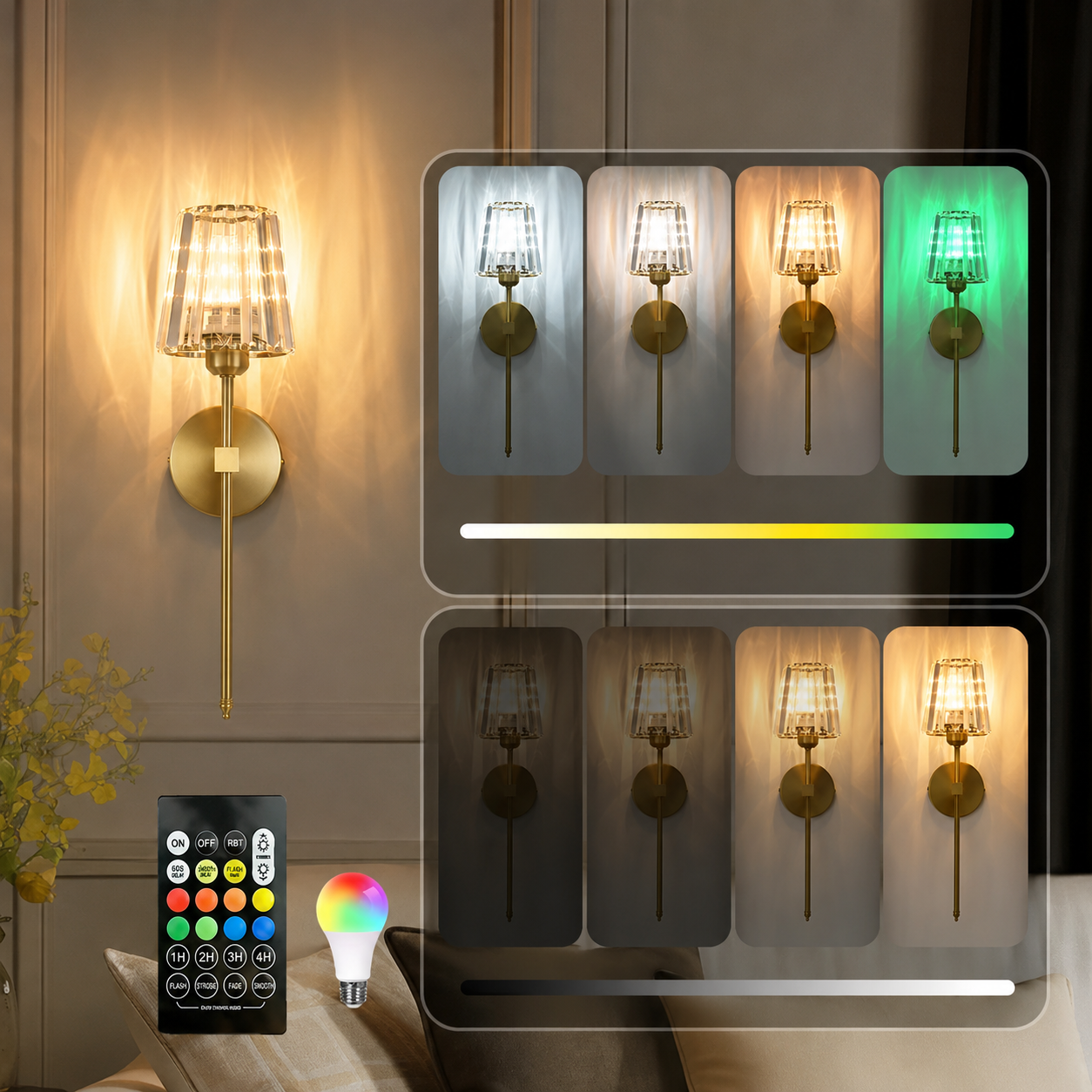 Nordic Crystal Rechargeable Wall