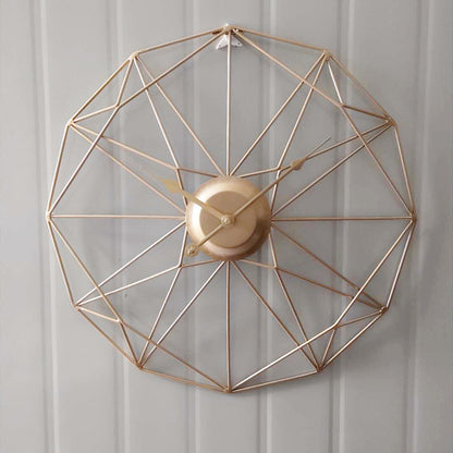 Modern Geometric Metal Wall Clock