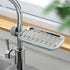 Stainless Steel Sink Storage Rack mounted on kitchen tap