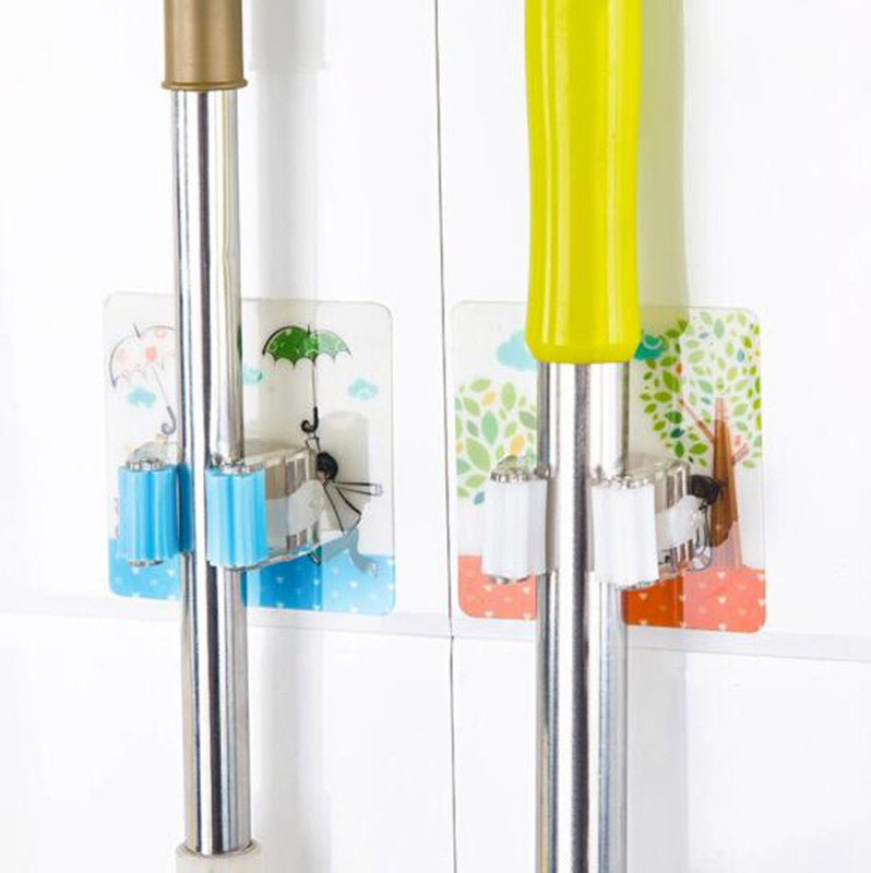 Mop Holder Bathroom Storage Rack