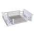 Stainless Steel Sink Drain Rack expandable dish drainer in grey