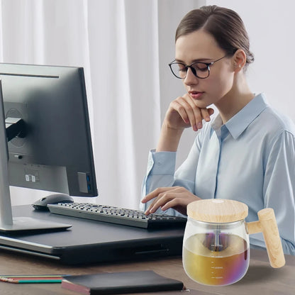 Coffee routine Self Stirring Mixing Mug