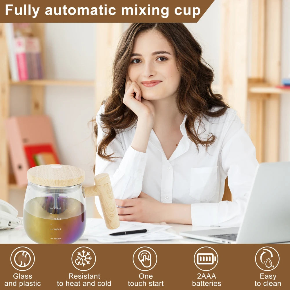 Coffee routine Self Stirring Mixing Mug