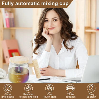 Coffee routine Self Stirring Mixing Mug