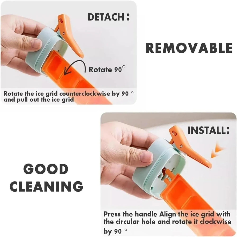 Flexible Silicone Ice Cube Press