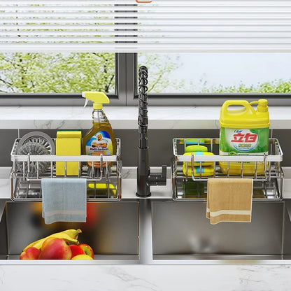 stainless steel kitchen sink organizer