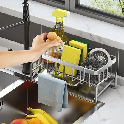stainless steel kitchen sink organizer