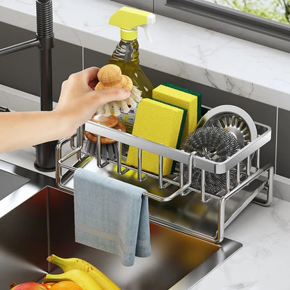 stainless steel kitchen sink organizer
