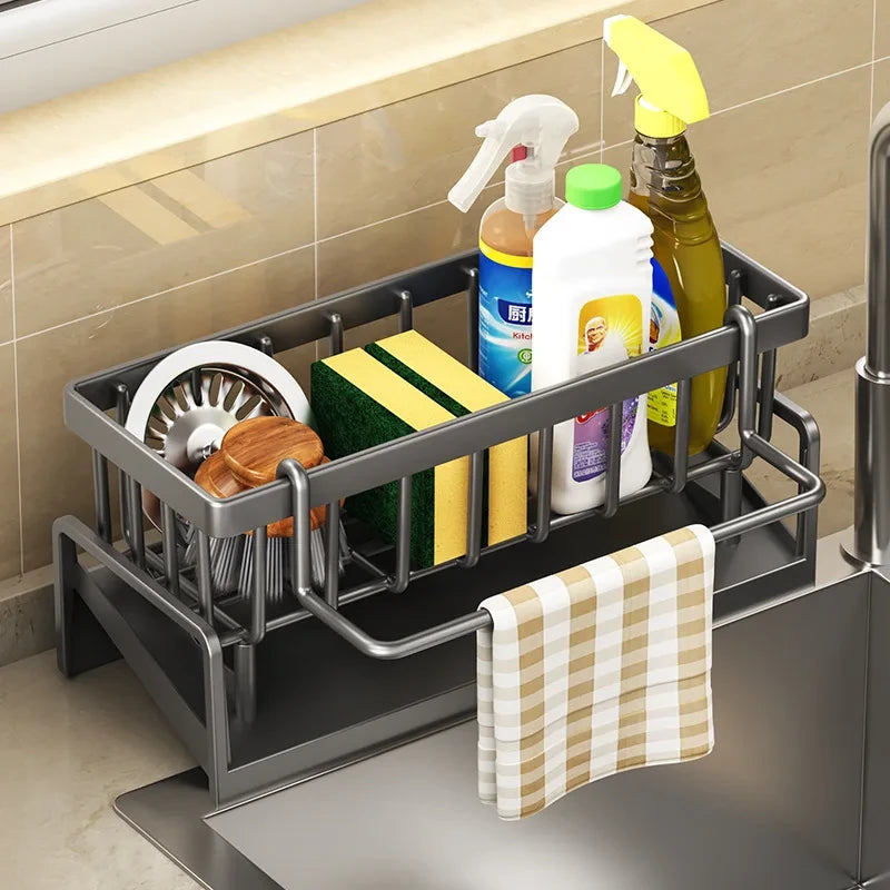stainless steel kitchen sink organizer