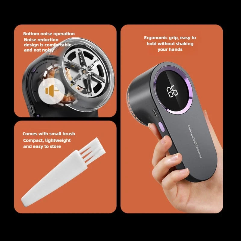 portable electric lint remover