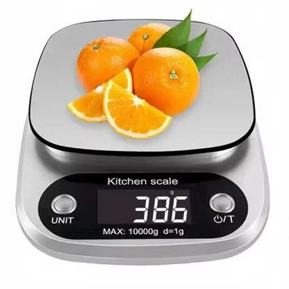 digital kitchen baking with scale