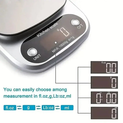 digital kitchen baking with scale