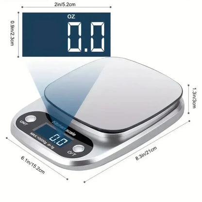 digital kitchen baking with scale