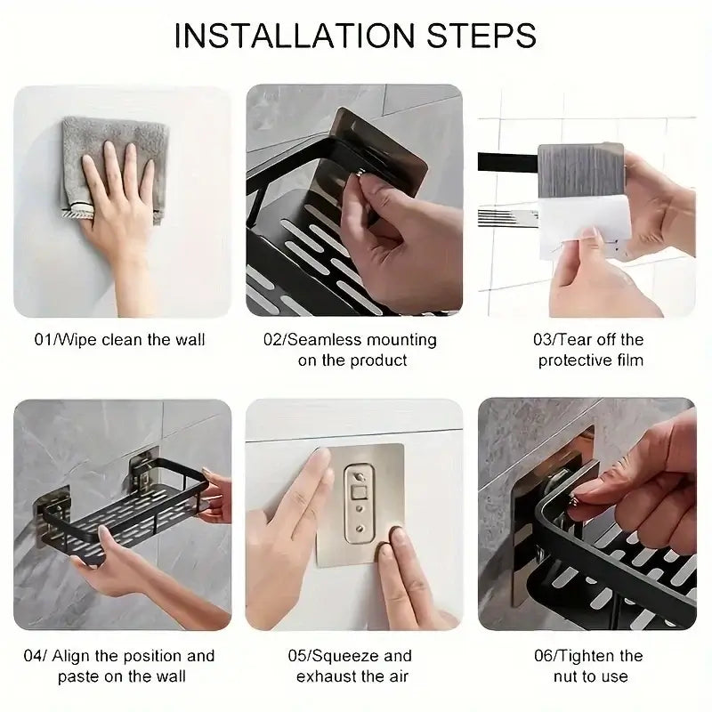 wall mounted shower shelf and cornermax