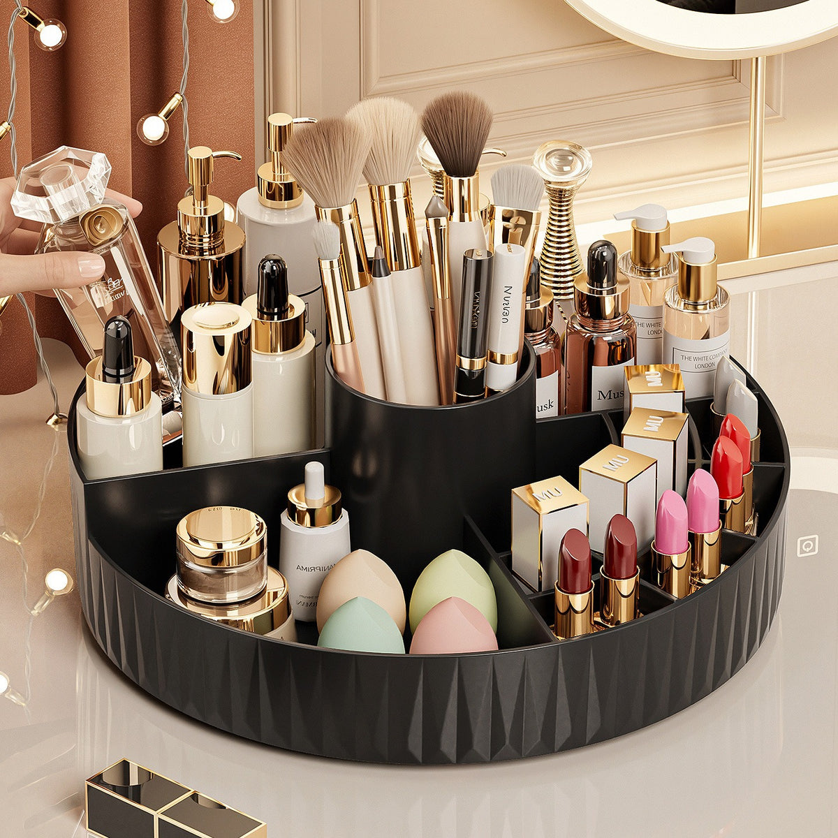 Rotating Desktop Cosmetic Organiser