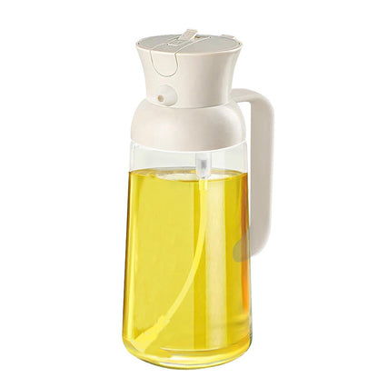 Dual-use Oil Dispenser and Sprayer - Glass Pour &amp; Spray Bottle
