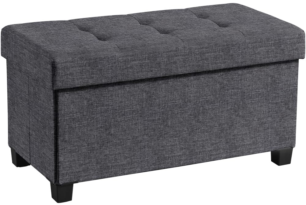 Foldable Storage Ottoman Bench