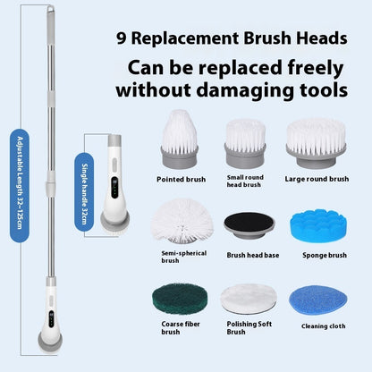 Multifunctional Electric Cleaning Brush with 9 interchangeable brush heads