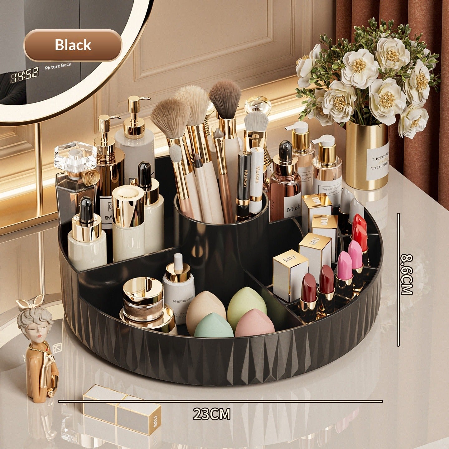 Rotating Desktop Cosmetic Organiser