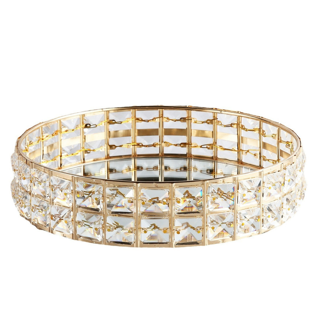 Crystal Round Cosmetic Tray Crystal Roun