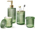 Luxury Green Glass Bathroom Accessory Set