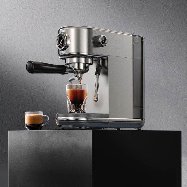Coffee Machine with Built-in Milk Frother