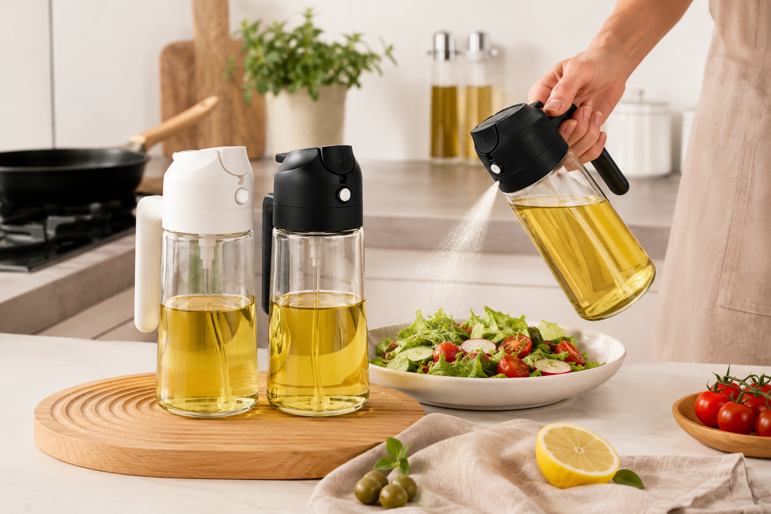 2-in-1 Oil Sprayer &amp; Dispenser