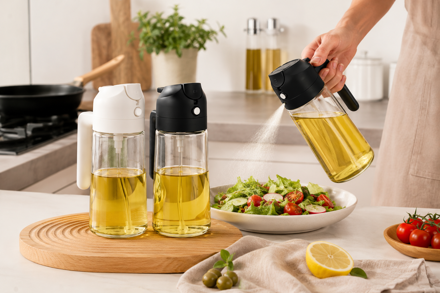 2-in-1 Oil Sprayer &amp; Dispenser