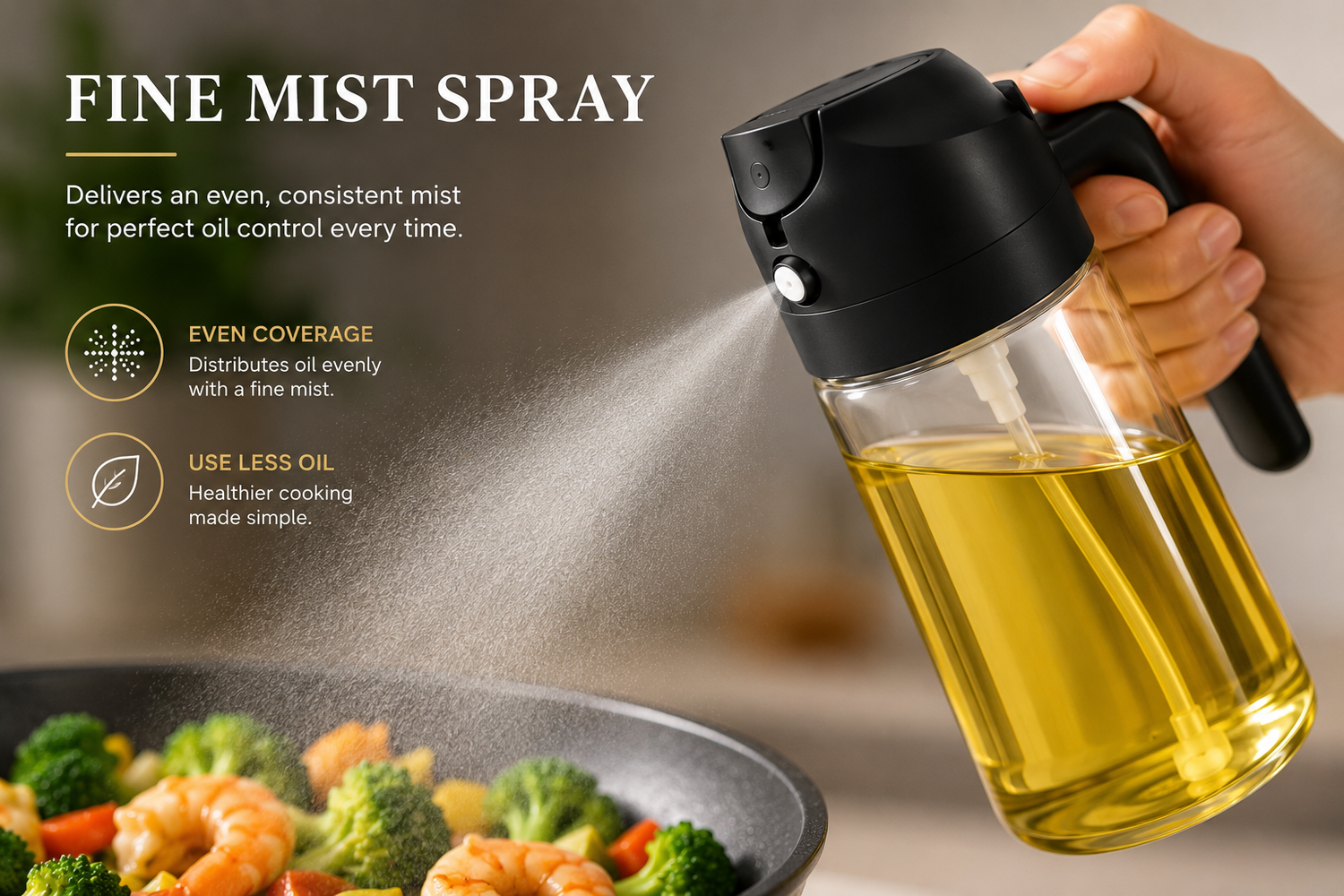 2-in-1 Oil Sprayer &amp; Dispenser