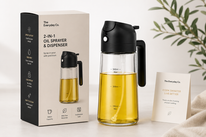 2-in-1 Oil Sprayer &amp; Dispenser