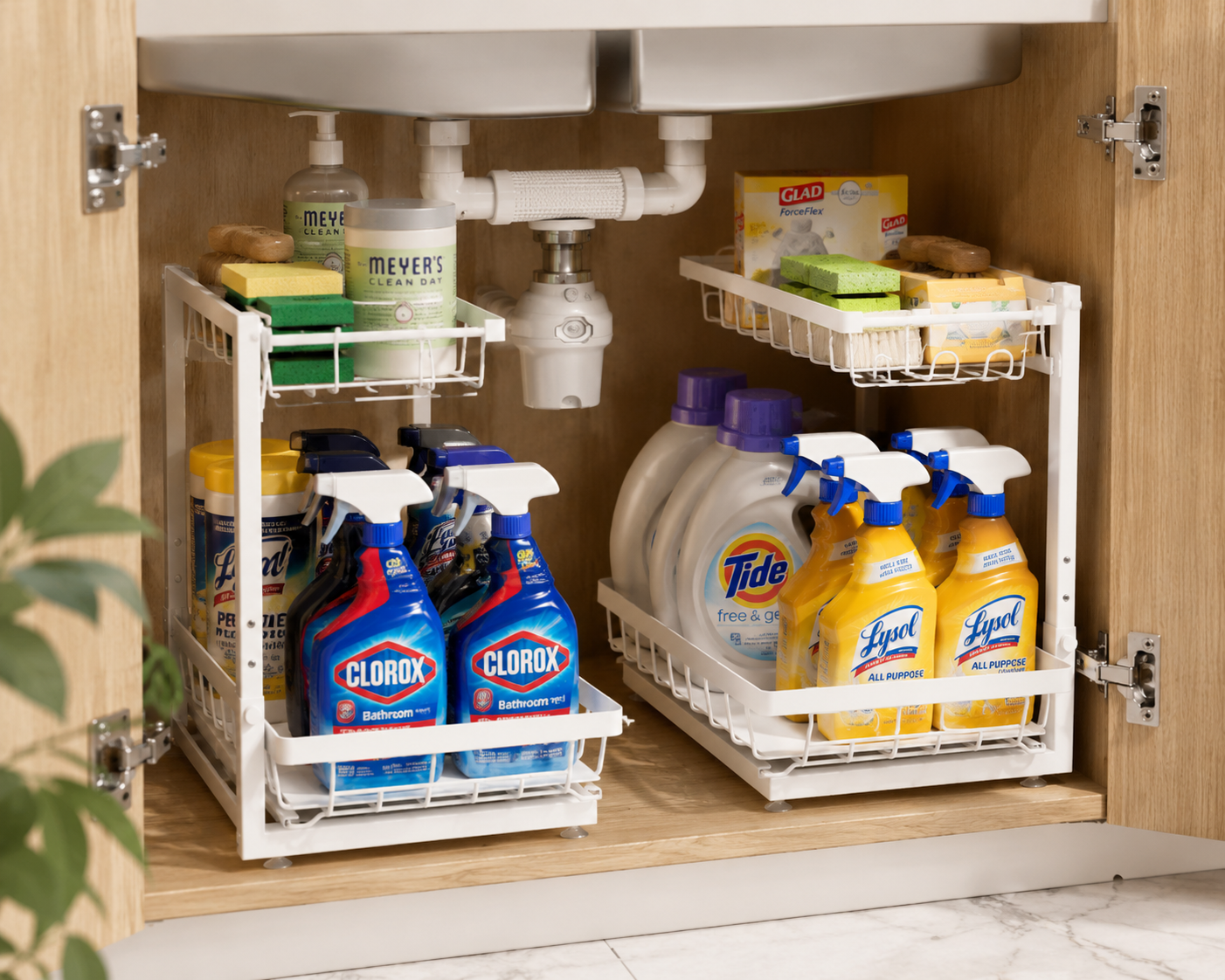 2-Tier Under Sink Organizer Set