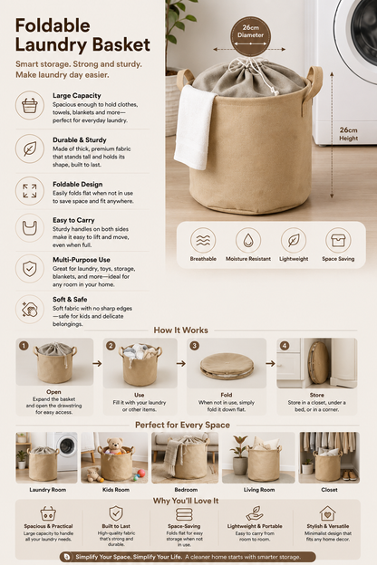 Foldable goog Laundry with Hamper