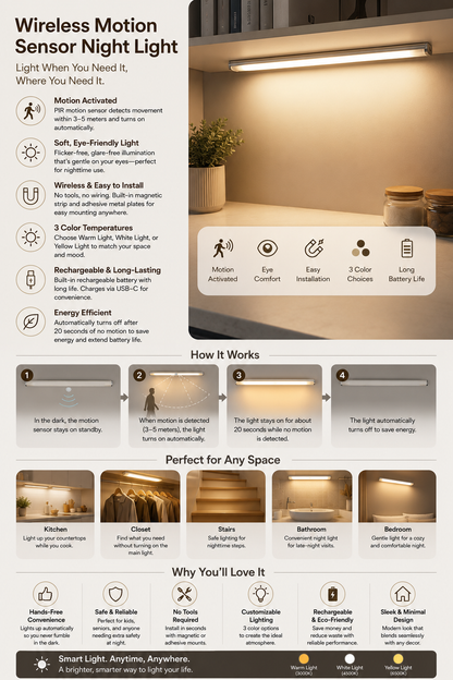 Rechargeable Motion Sensor Light