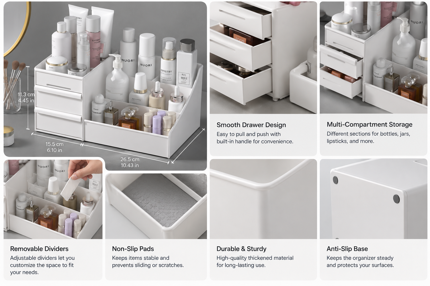 Cosmetic &amp; Vanity with Organizer