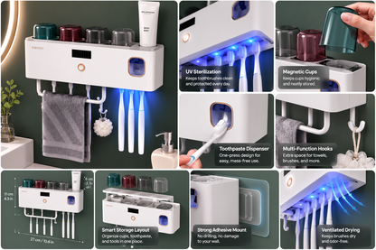 UV Toothbrush Holder &amp; Sanitizer