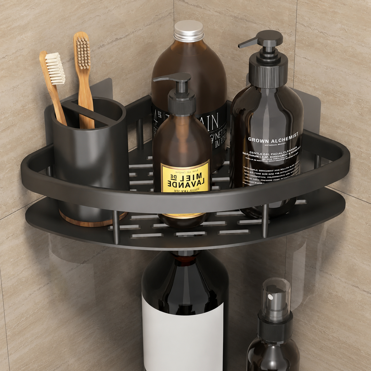 wall mounted shower shelf and cornermax