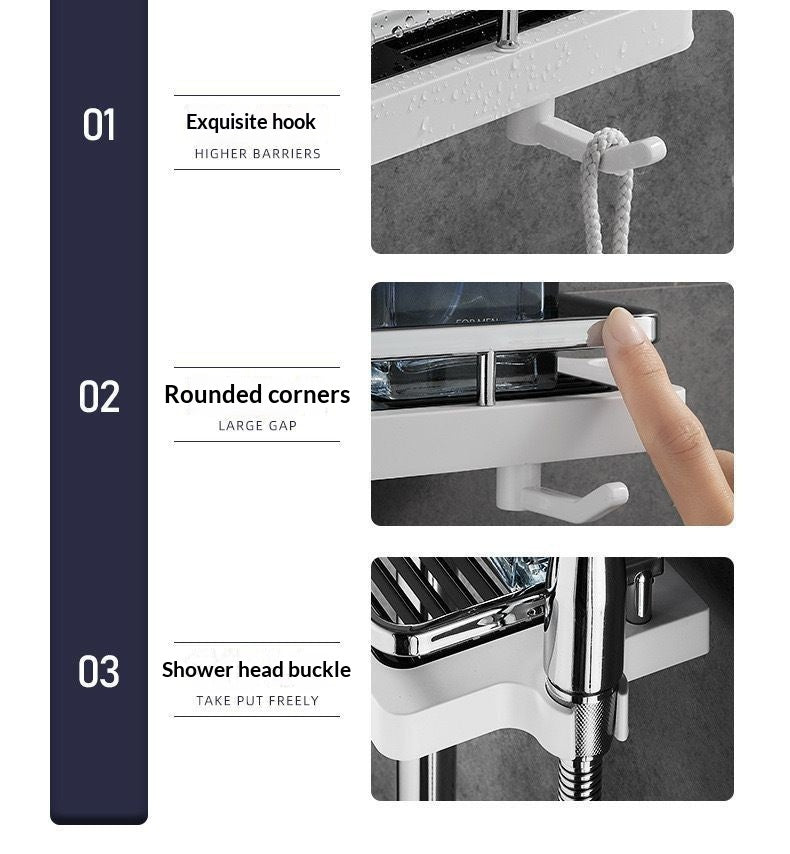 Wall Mounted Aluminum Storage Organizer