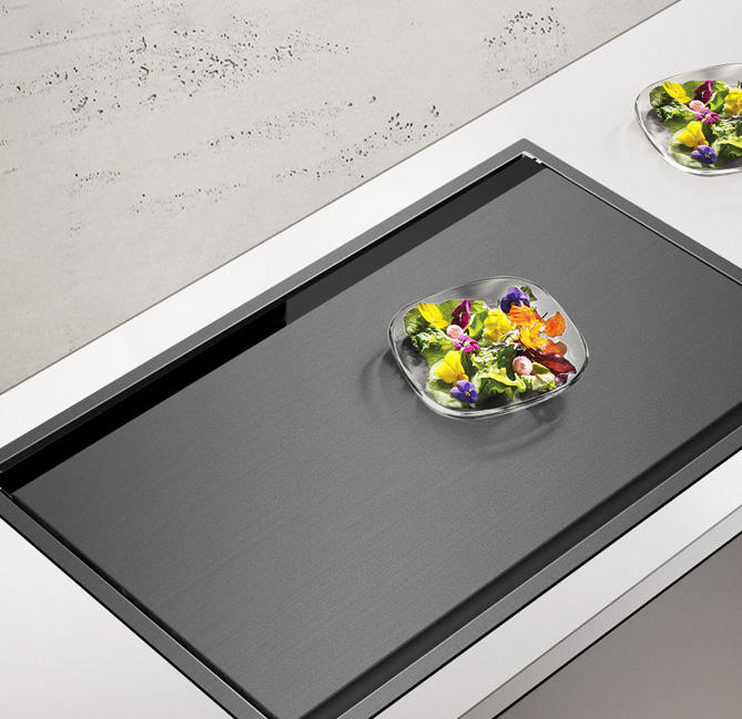 Stainless Steel Kitchen Sink with nano black finish and accessories