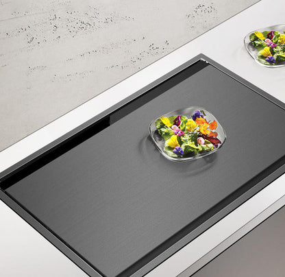 Stainless Steel Kitchen Sink with nano black finish and accessories