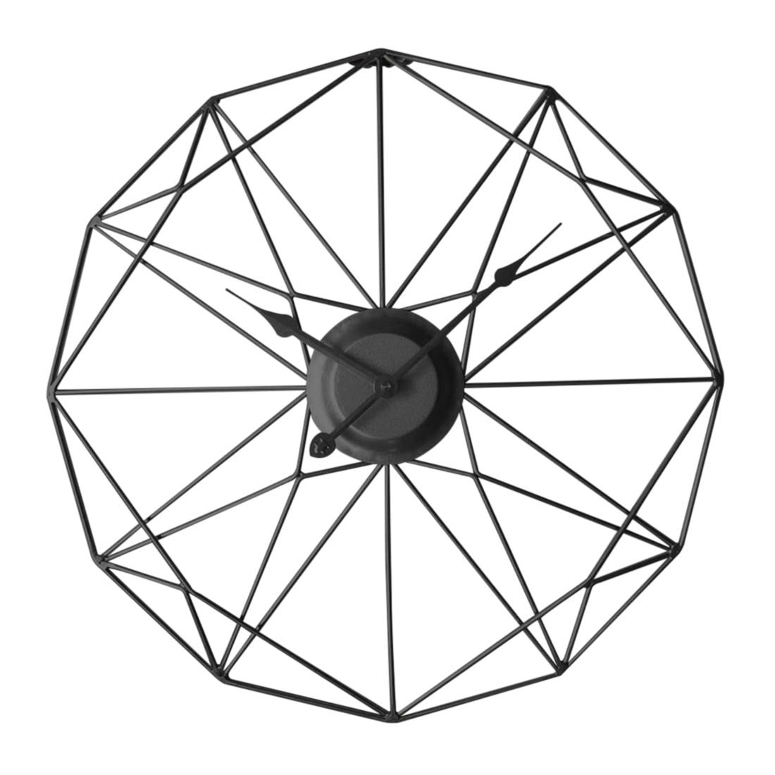 Modern Geometric Metal Wall Clock