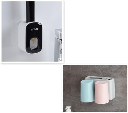 Wall-Mounted Toothpaste Dispenser Set