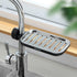 Stainless Steel Sink Storage Rack mounted on kitchen tap