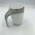 electric coffee cooler stirrer to cool doewn displayed in silver white color with a sleek design.