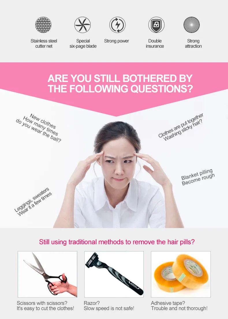 Household Electric Clothes Lint Removers